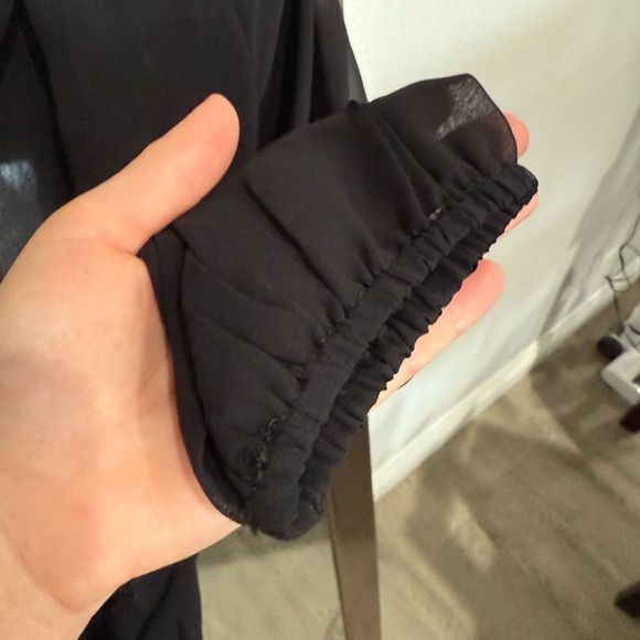 ASOS Elegant Black Sheer Maxi Dress/Cover Up - Picture 6 of 13